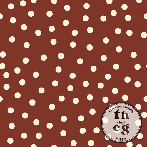 WF598 Deep Rust Polka Dot