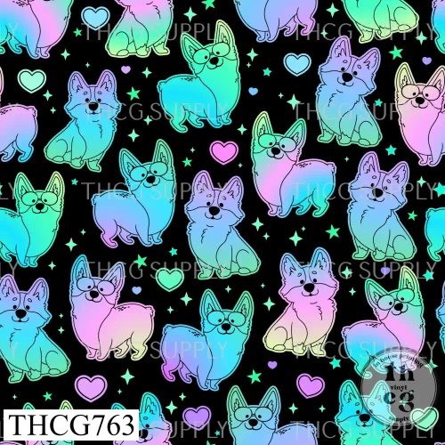 Thcg763 Neon Corgi
