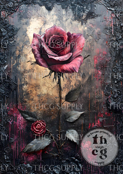 Journal Panel - J810 Dark Rose