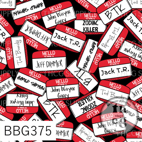BBG375 Hello My name is..