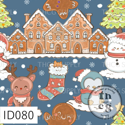 ID080 Cutie Animal Xmas Navy