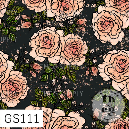 GS111 Rose Gold Fall Floral