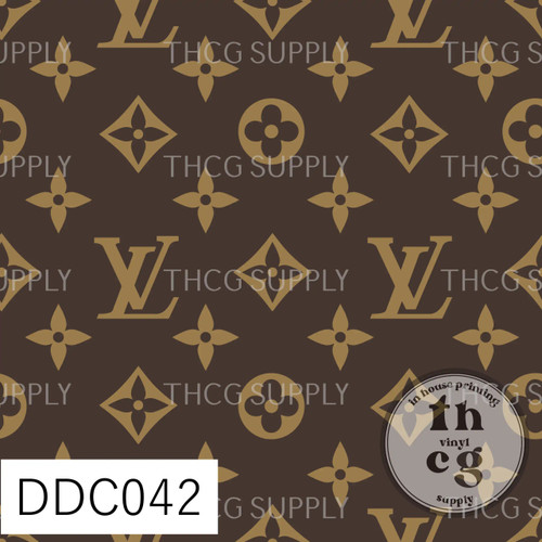 Mini Roll Retail - DDC042 L-V Brown Smooth Vinyl  (Small Scale)