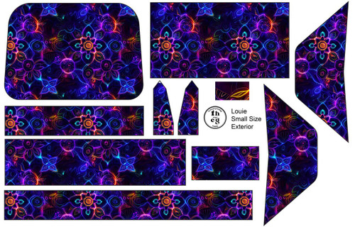 Cut and Sew - Louie Template Neon Mandala