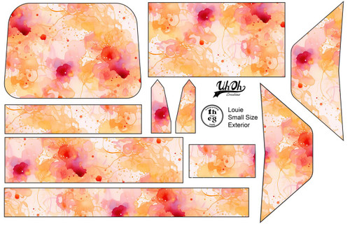 Cut and Sew - Louie Template THCG205 - Alcohol Ink #105