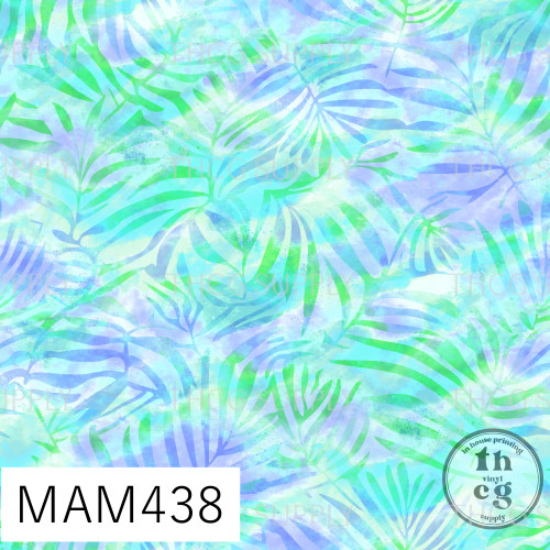 MAM438  Sleepy Princess Rainbow leaves green and blue