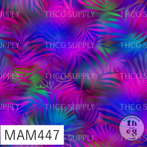 MAM447 Sleepy Princess Rainbow leaves purple dark