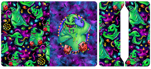 Cut and Sew - Mini Notebook Cover MAM273 Oogie Boogie Purple