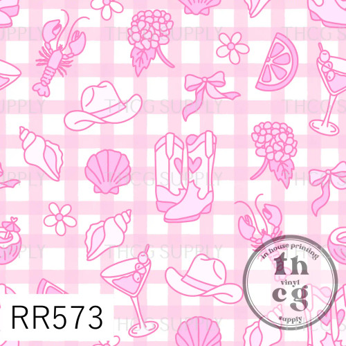 RR573 Pink Coastal Cow Girl