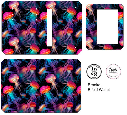 Cut and Sew - Brooke Bifold Wallet PPD429 Jellyfissh