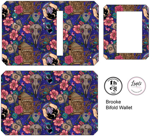 Cut and Sew - Brooke Bifold Wallet THCG1282 Witchy Vibes
