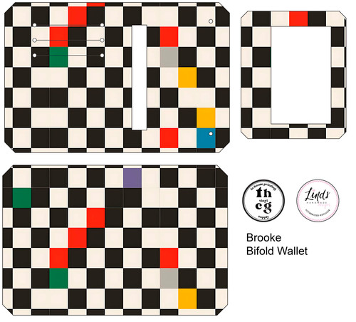 Cut and Sew - Brooke Bifold Wallet THCG1240 Geometric 089