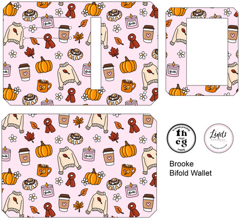 Cut and Sew - Brooke Bifold Wallet RR534 Cozy Girl
