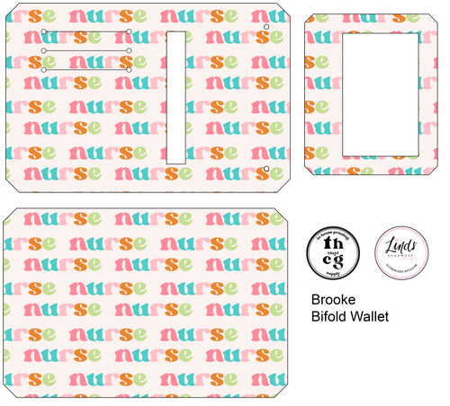 Cut and Sew - Brooke Bifold Wallet RR320 Nurse