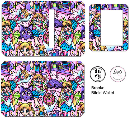Cut and Sew - Brooke Bifold Wallet GS051 Sailor Moon Bright