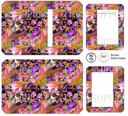 Cut and Sew - Brooke Bifold Wallet ID116 Golden