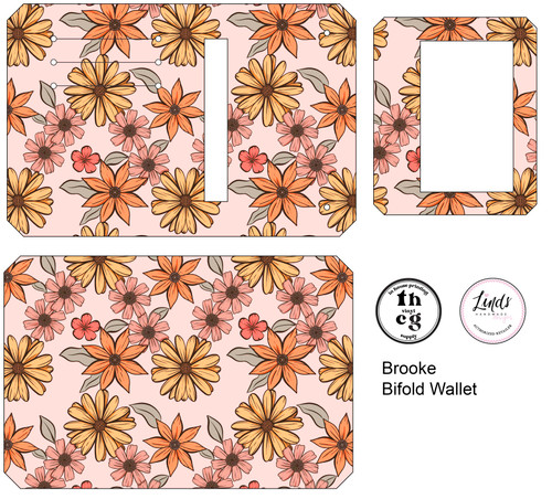 Cut and Sew - Brooke Bifold Wallet MM004 Spring Floral