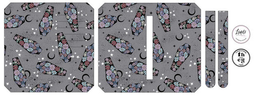 Cut and Sew Retail -  Purse Pal MM025 Floral CoffinsLitchi Vinyl
