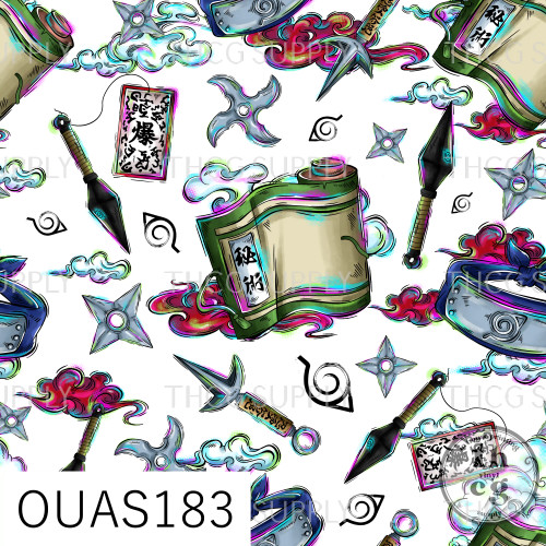 OUAS183  Naruto Cord 2 Grey