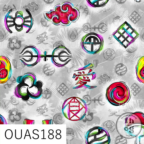 OUAS188 Naruto Cord  3 Grey