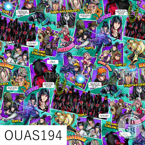 OUAS194 Naruto Comic Style Green