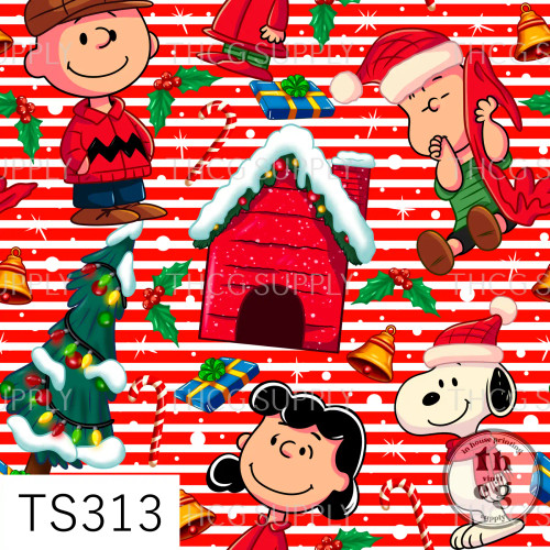 TS313 Christmas Charlie Red Stripes