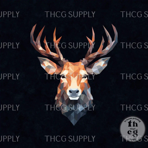Panel - Geometric Deer