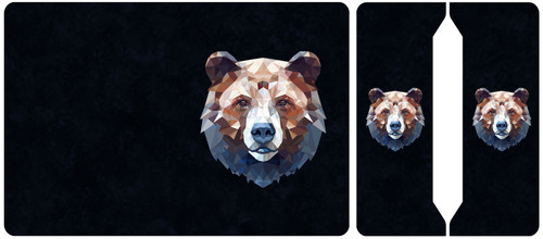 Cut and Sew - Mini Notebook Geometric Bear