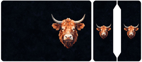 Cut and Sew - Mini Notebook Geometric Cow