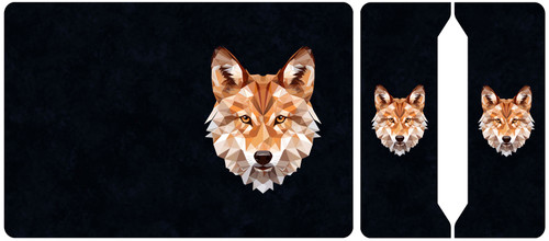 Cut and Sew - Mini Notebook Geometric Wolf