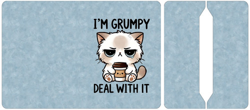 Cut and Sew - Mini Notebook i'm grumpy  deal with it