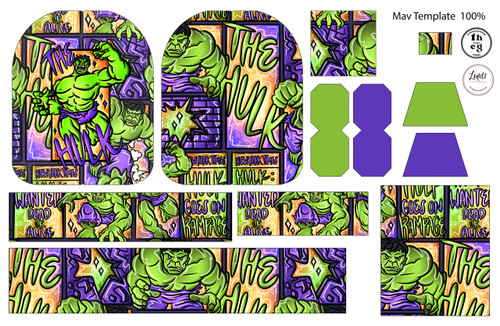 Cut and Sew - Mav Template GS152 The Hulk Bright