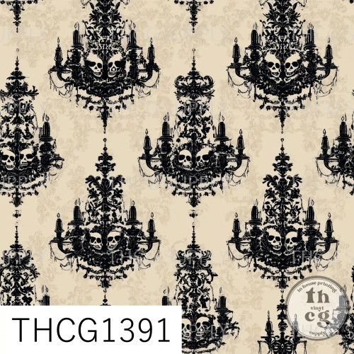 THCG1391 Goth Skull Chandeliers