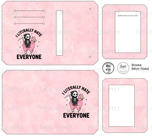 Cut and Sew - Brooke Bifold Wallet  I literally hate everyone