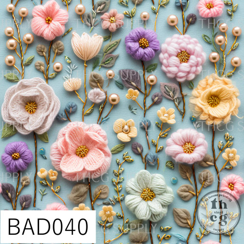 BAD040 3d Florals