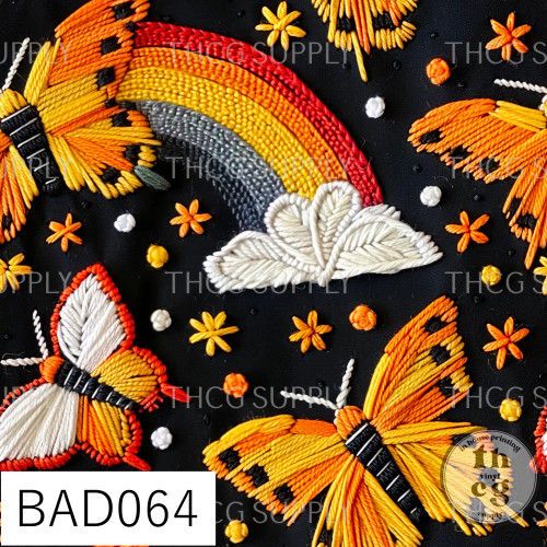 BAD064 Embroidery Butterflies