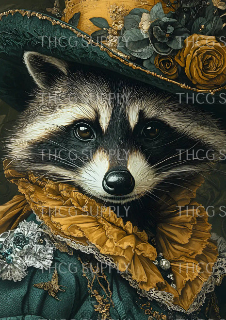 Journal Panel - J898 Anthro Racoon
