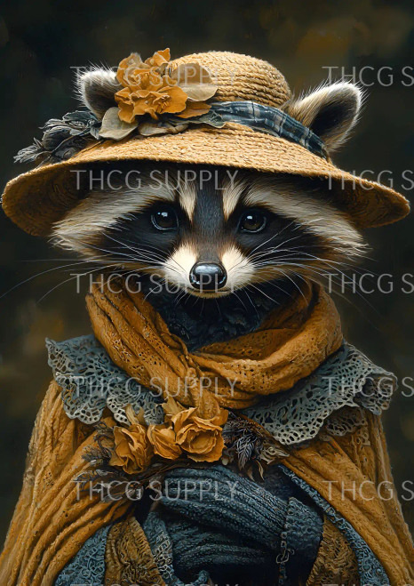 Journal Panel - J899 Anthro Racoon