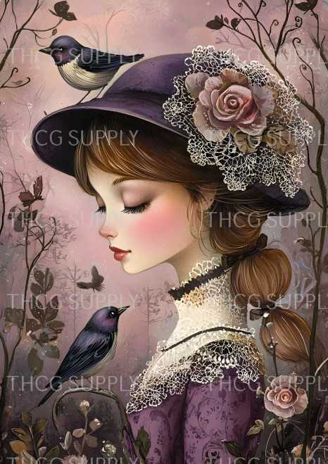Journal Panel -J949 Mauve Victorian