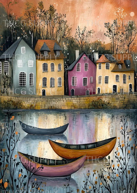 Journal Panel -J949 Mauve Canoe