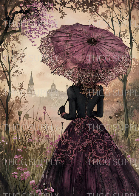 Journal Panel -J951 Mauve Victorian