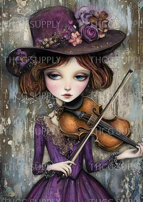 Journal Panel -J954 Mauve Victorian