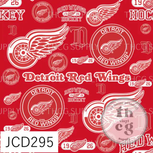 JCD295 WINGS RED HOCKEY JCD295 WINGS RED HOCKEY