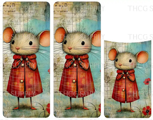 Cut and Sew Retail - ChapSticks J871 Little Mouse on Litchi Vinyl