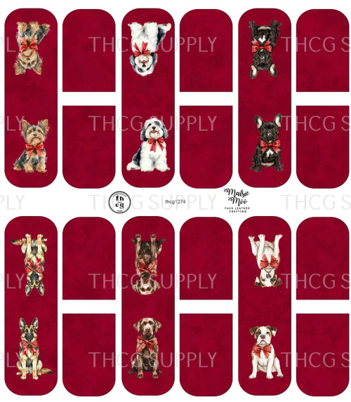 Cut and Glue -  Maisie Moo Bookmarks Dog Xmas #3