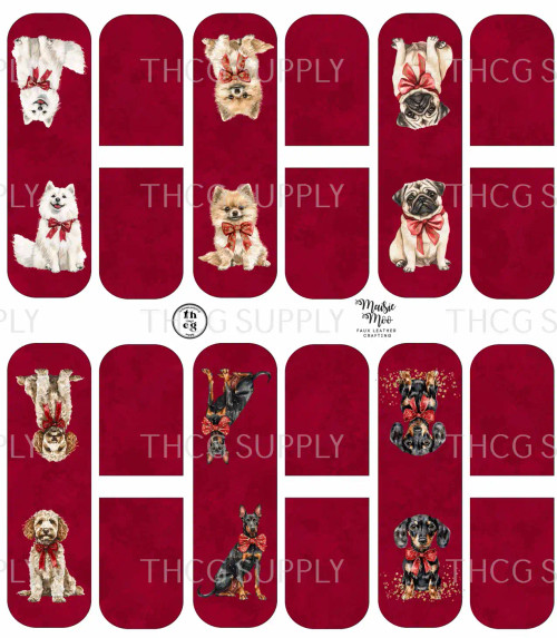 Cut and Glue -  Maisie Moo Bookmarks Dog Xmas #4