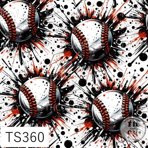 TS360 Baseball splatter