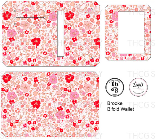 Cut and Sew - Brooke Bifold Wallet MB333 Valentines Paisley Floral