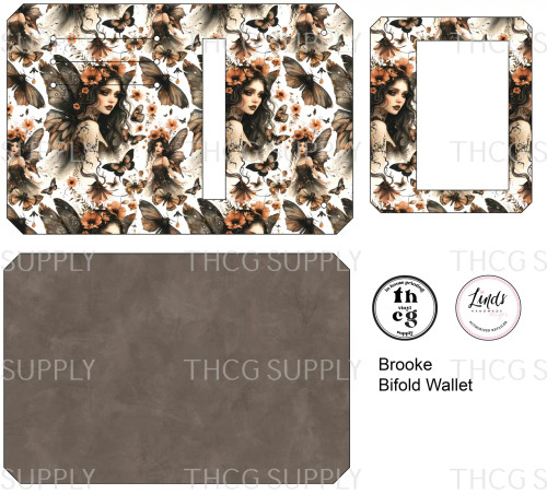 Cut and Sew - Brooke Bifold Wallet THCG1386 Goth Fairy