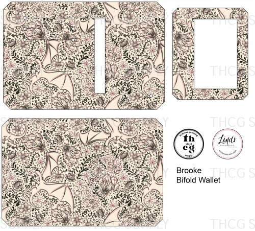 Cut and Sew - Brooke Bifold Wallet THCG1521 Gargoyle